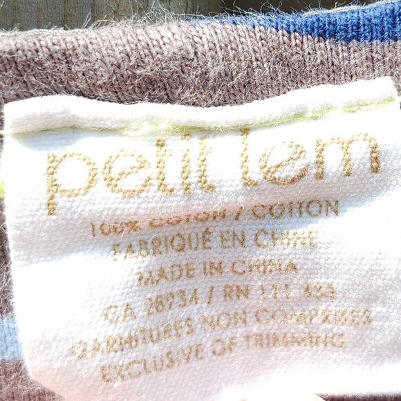 ADORABLE PETIT LEM Pirate Overalls 9 Months Baby Shortalls - Picture 6 of 7